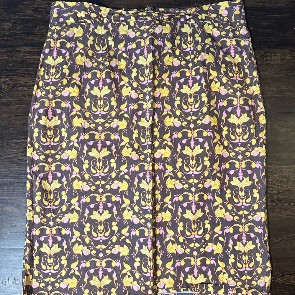 Shabby Apple Floral Skirt with Pink and Yellow Accents